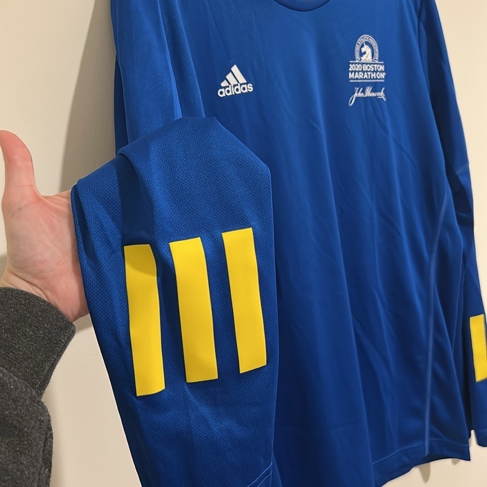 Adidas Boston Marathon Long Sleeve Jersey Shirt - Picture 2 of 5